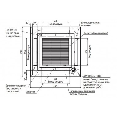 Декоративная панель Mitsubishi Electric PLP-6EAL