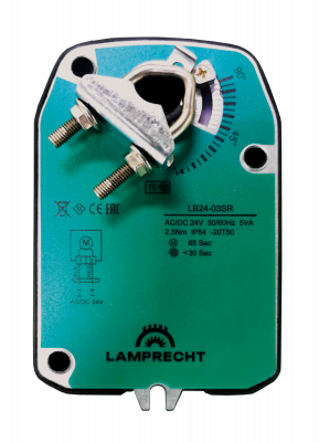 Электропривод с возвратной пружиной LAMPRECHT LB24-05SR-U