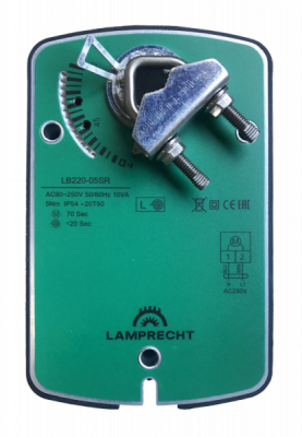 Электропривод с возвратной пружиной LAMPRECHT LB24-05SR-U
